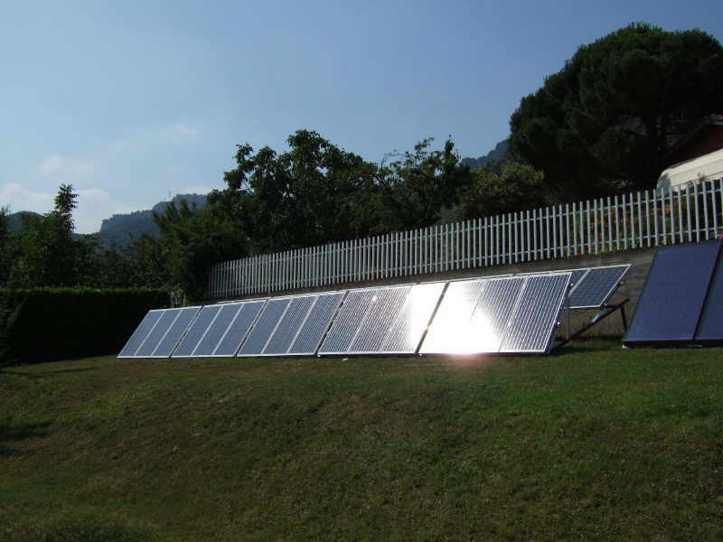 Impianto da 6 kw. realizzato con 34 moduli SHELL SOLAR da 155 wp policristallini Inverter SMA Mini Central 6.0 con Datalogger SB control Località: ................ Installato da nostro Installatore Autorizzato 'Torino 1'