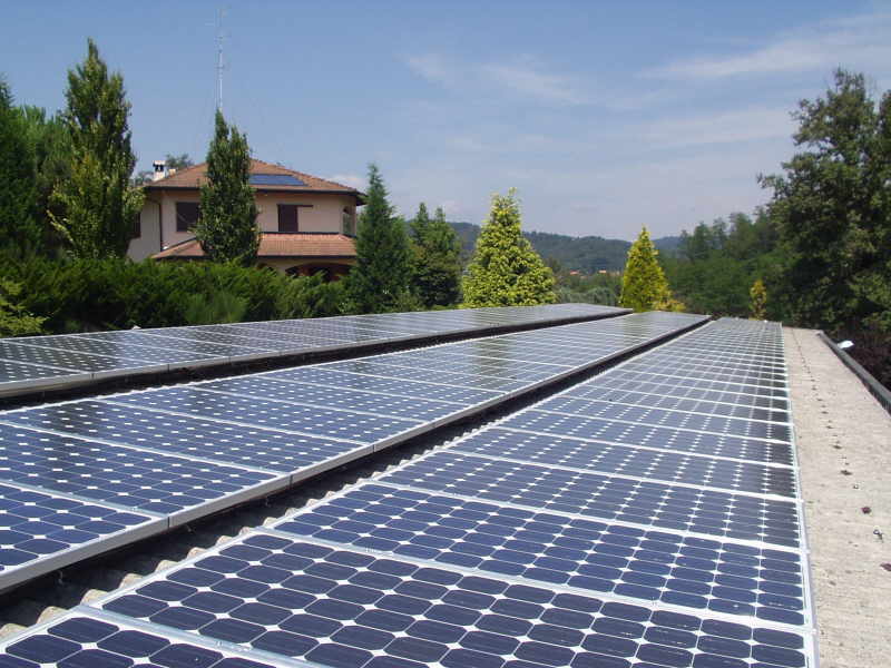 Impianto da 18,36 kwp in località Casapinta (Biella) composto da moduli SunFlower 170 wp - inverter Danfoss: installato da nostro autorizzato Biella 2